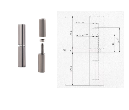 JHC-Welded hinge 