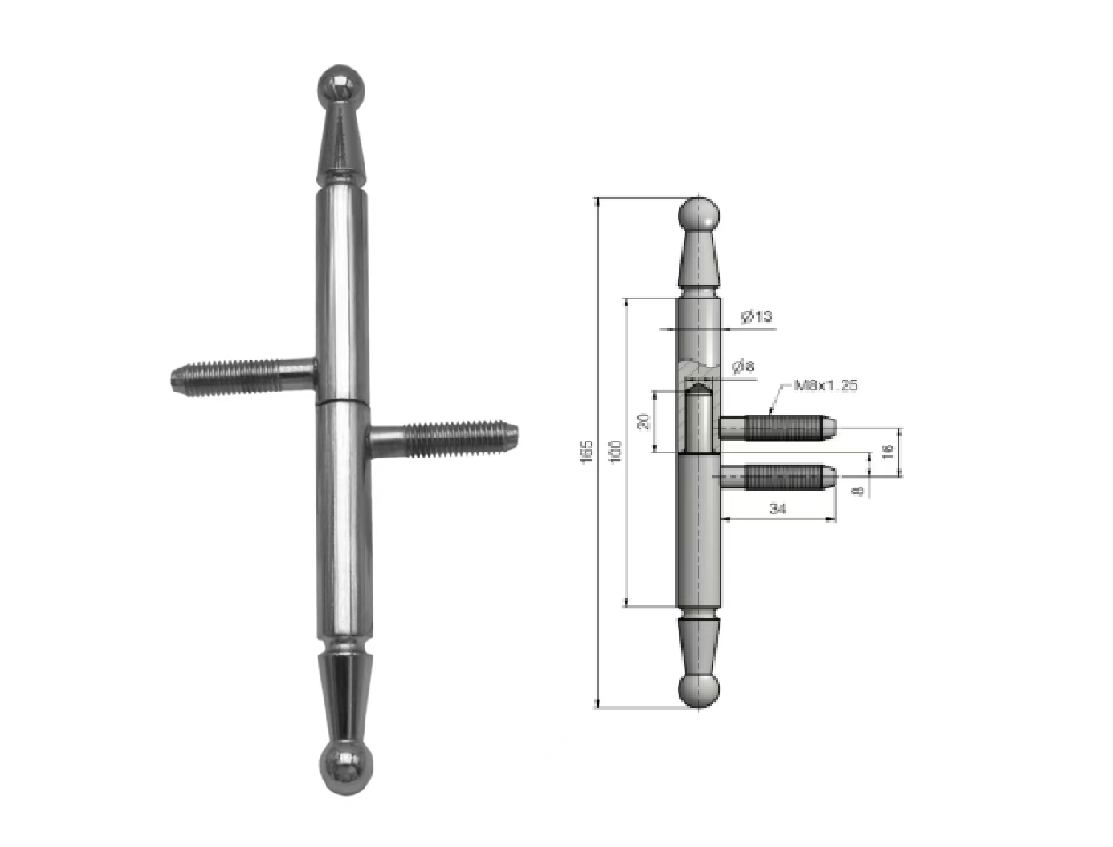 Window hinge 13*100