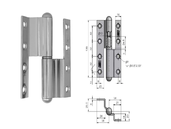 Door hinge 120L