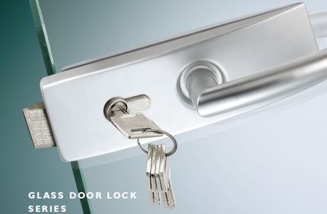 Glass door lock