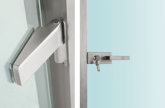 Glass door lock